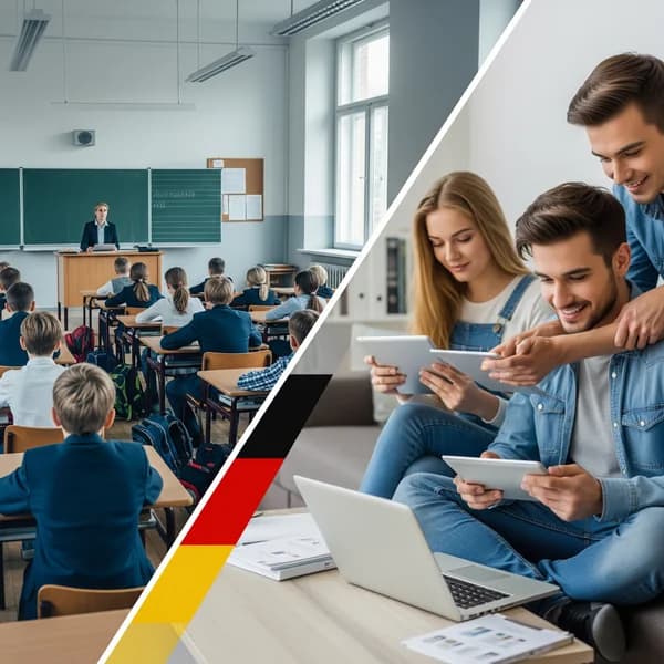 Ilustracja do artykułu: Online Nachhilfe Deutschland 2025: Der digitale Wandel im Bildungssektor